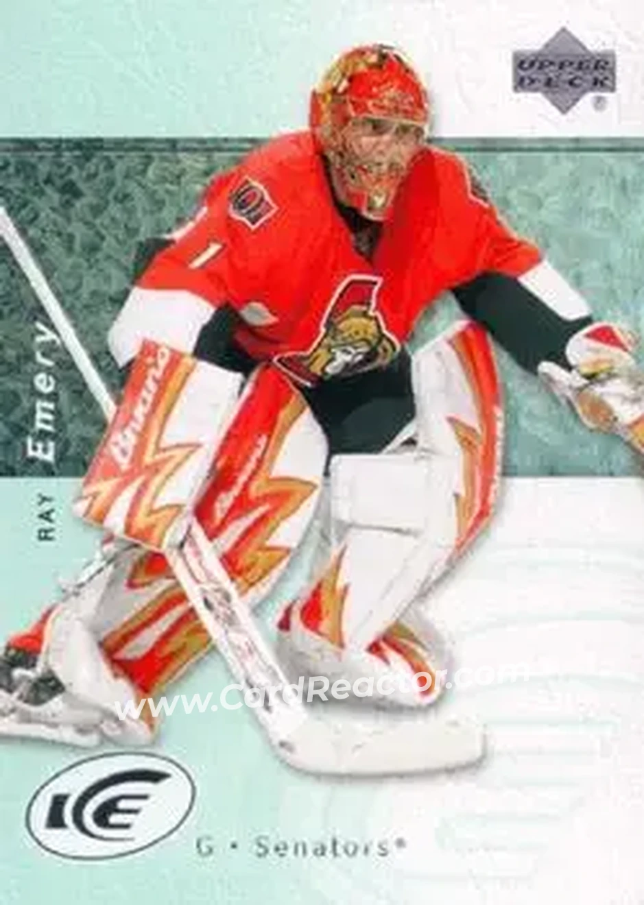 2007-08 Upper Deck Ice #30 - Ray Emery - Ottawa Senators - Front