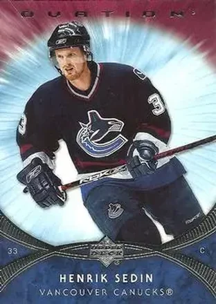 2007-08 Upper Deck Ovation #3 - Henrik Sedin - Vancouver Canucks
