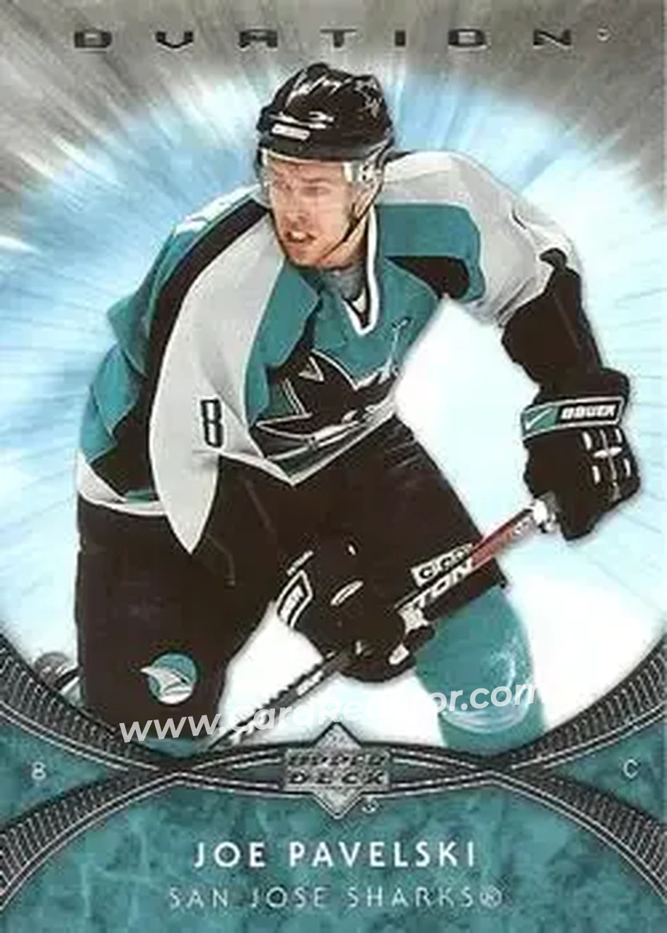 2007-08 Upper Deck Ovation #9 - Joe Pavelski - San Jose Sharks - Front