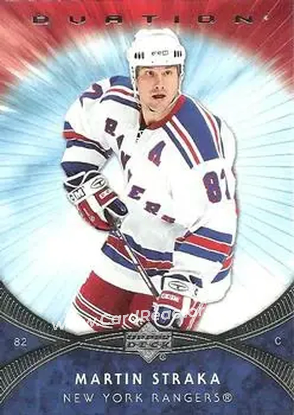 2007-08 Upper Deck Ovation #15 - Martin Straka - New York Rangers - Front