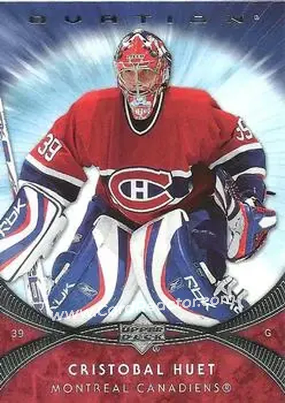 2007-08 Upper Deck Ovation #22 - Cristobal Huet - Montreal Canadiens - Front 2007-08 Upper Deck Ovation #22 - Cristobal Huet - Montreal Canadiens - Front