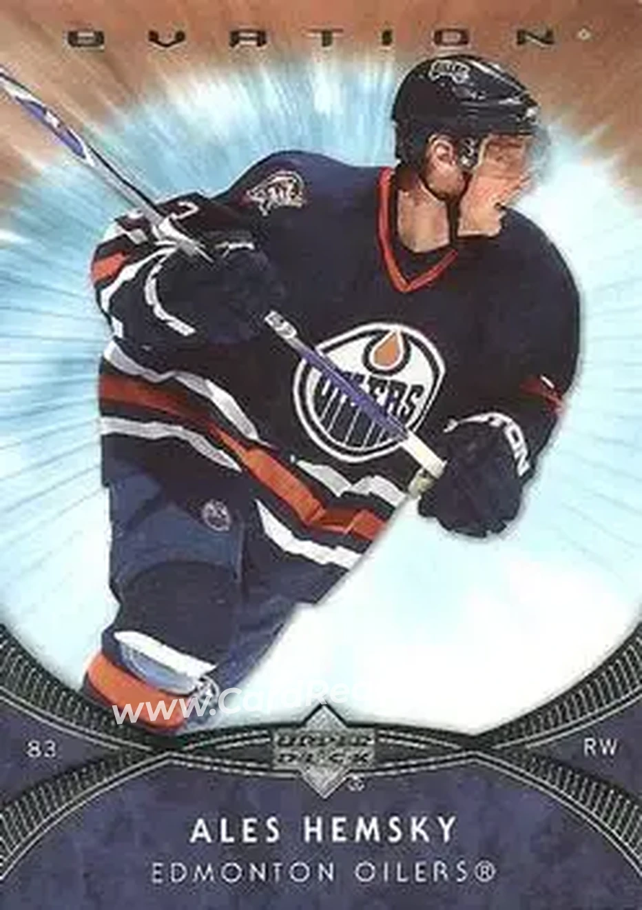 2007-08 Upper Deck Ovation #28 - Ales Hemsky - Edmonton Oilers - Front