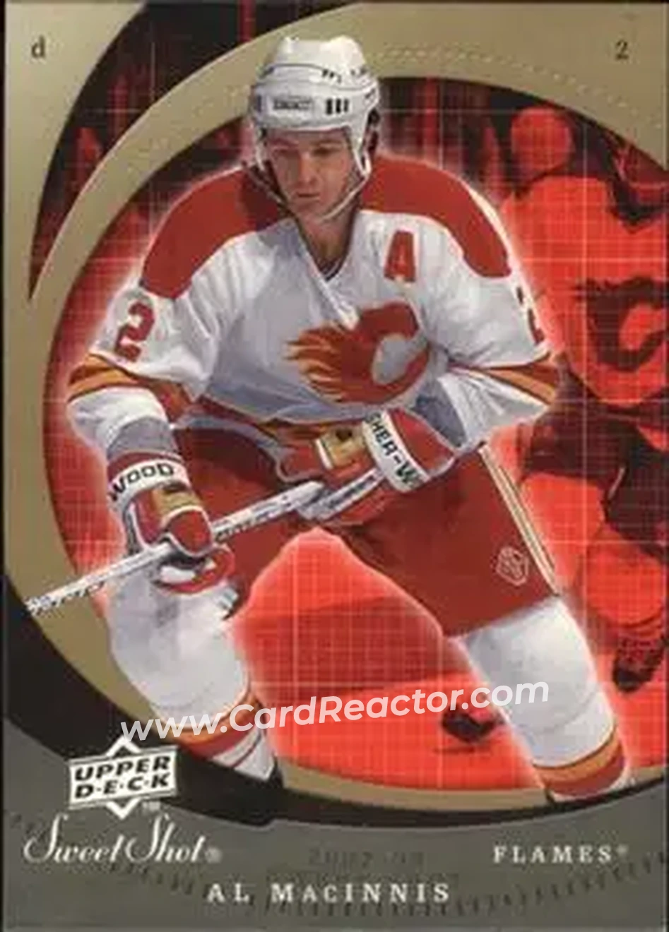 2007-08 Upper Deck Sweet Shot #2 - Al MacInnis - Calgary Flames - Front