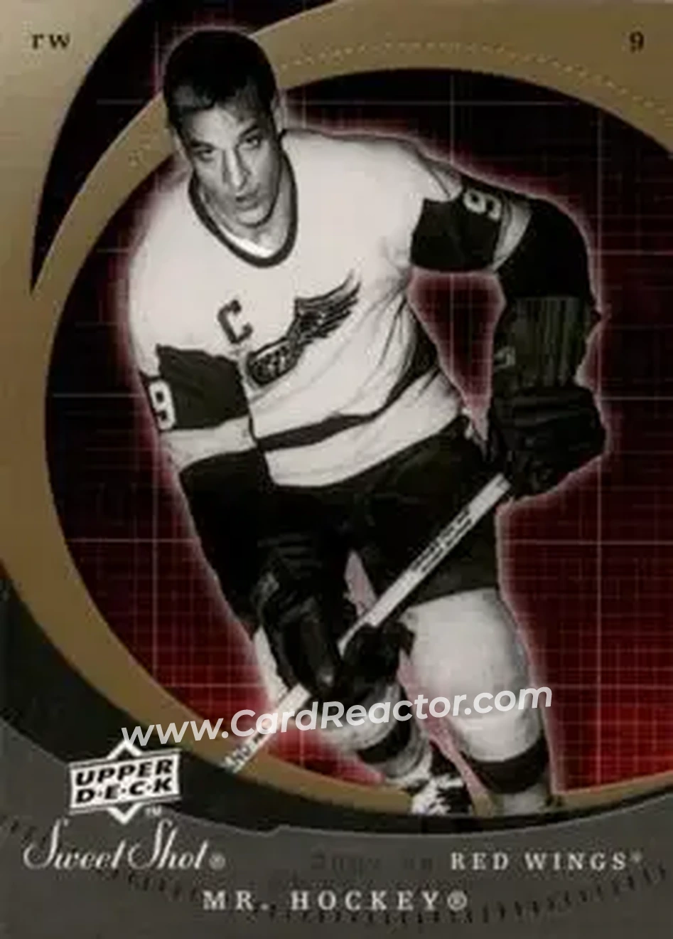 2007-08 Upper Deck Sweet Shot #9 - Gordie Howe - Detroit Red Wings - Front