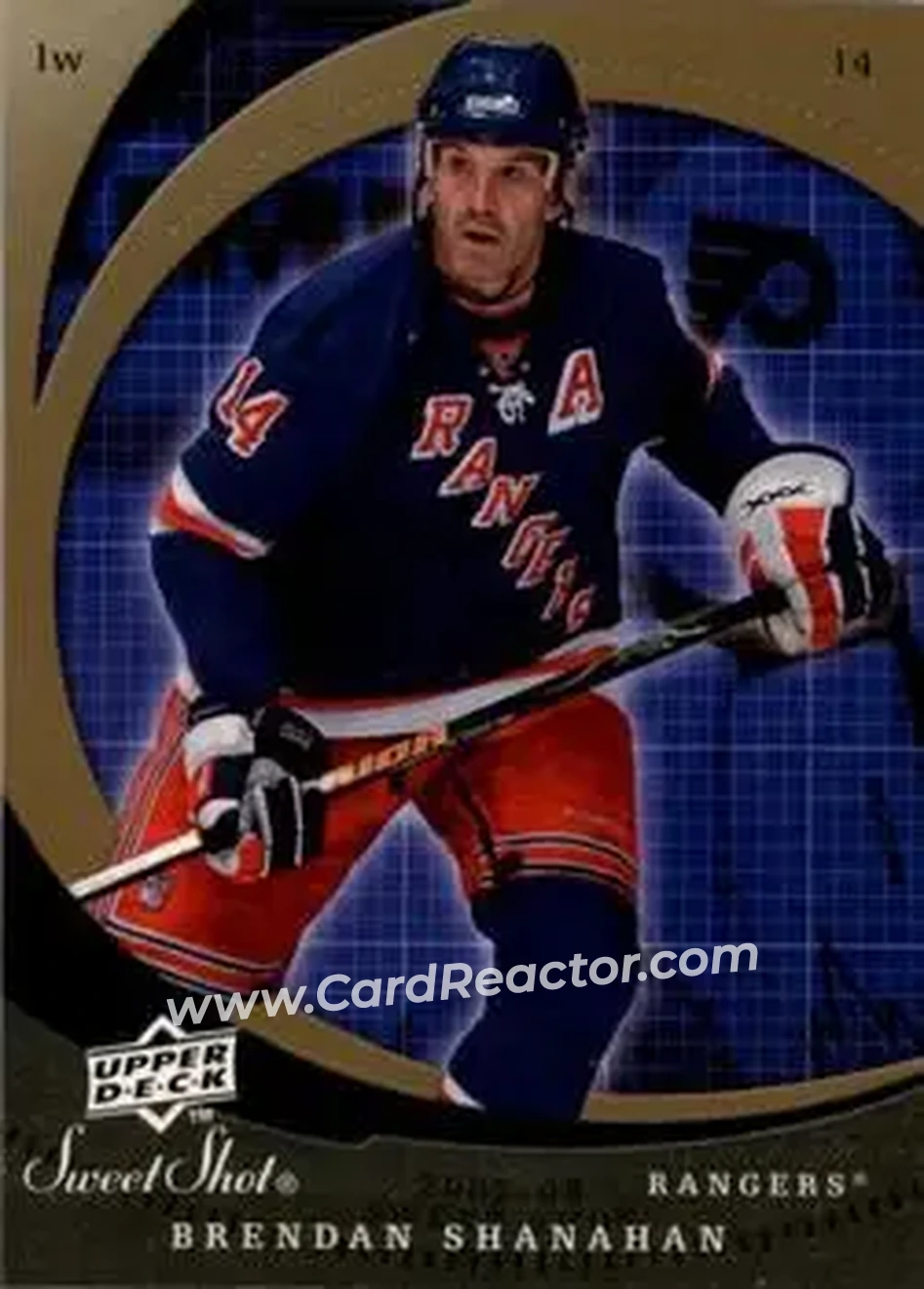 2007-08 Upper Deck Sweet Shot #15 - Brendan Shanahan - New York Rangers - Front