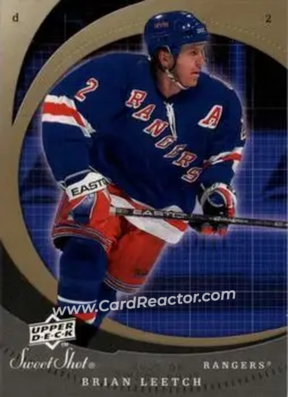 2007-08 Upper Deck Sweet Shot #16 - Brian Leetch - New York Rangers - Front