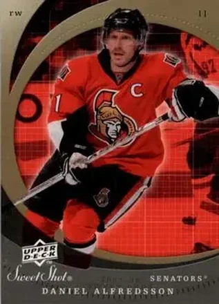 2007-08 Upper Deck Sweet Shot #19 - Daniel Alfredsson - Ottawa Senators