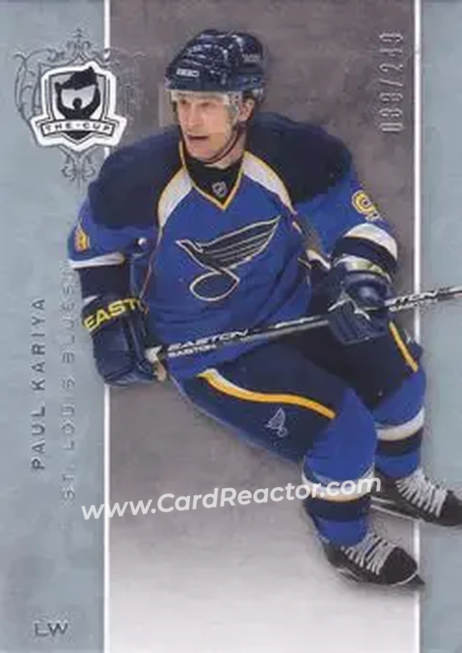 2007-08 Upper Deck The Cup #15 - Paul Kariya - St. Louis Blues - Front