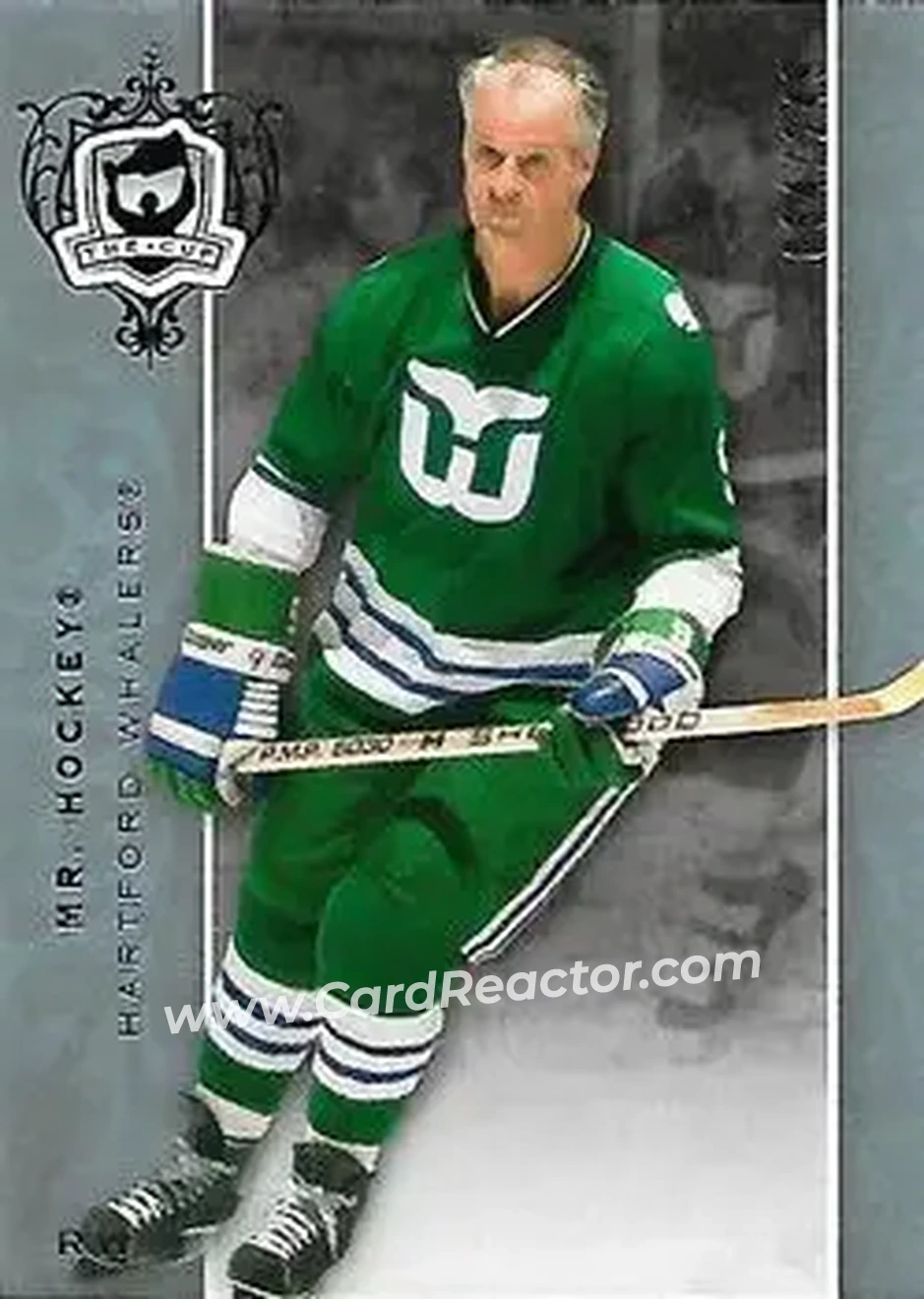 2007-08 Upper Deck The Cup #58 - Gordie Howe - Hartford Whalers - Front 2007-08 Upper Deck The Cup #58 - Gordie Howe - Hartford Whalers - Front