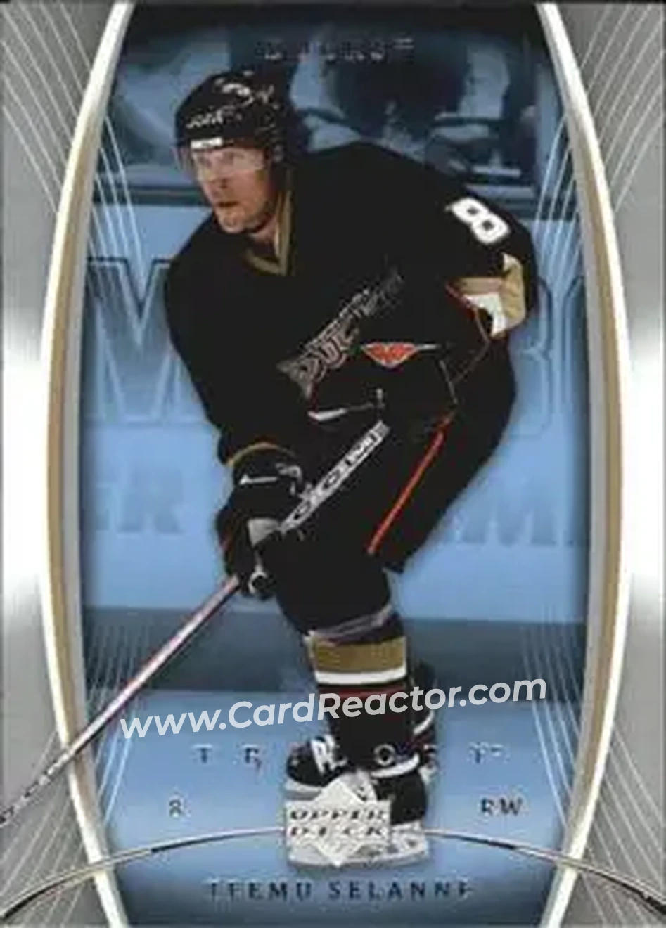 2007-08 Upper Deck Trilogy #4 - Teemu Selanne - Anaheim Ducks - Front 2007-08 Upper Deck Trilogy #4 - Teemu Selanne - Anaheim Ducks - Front