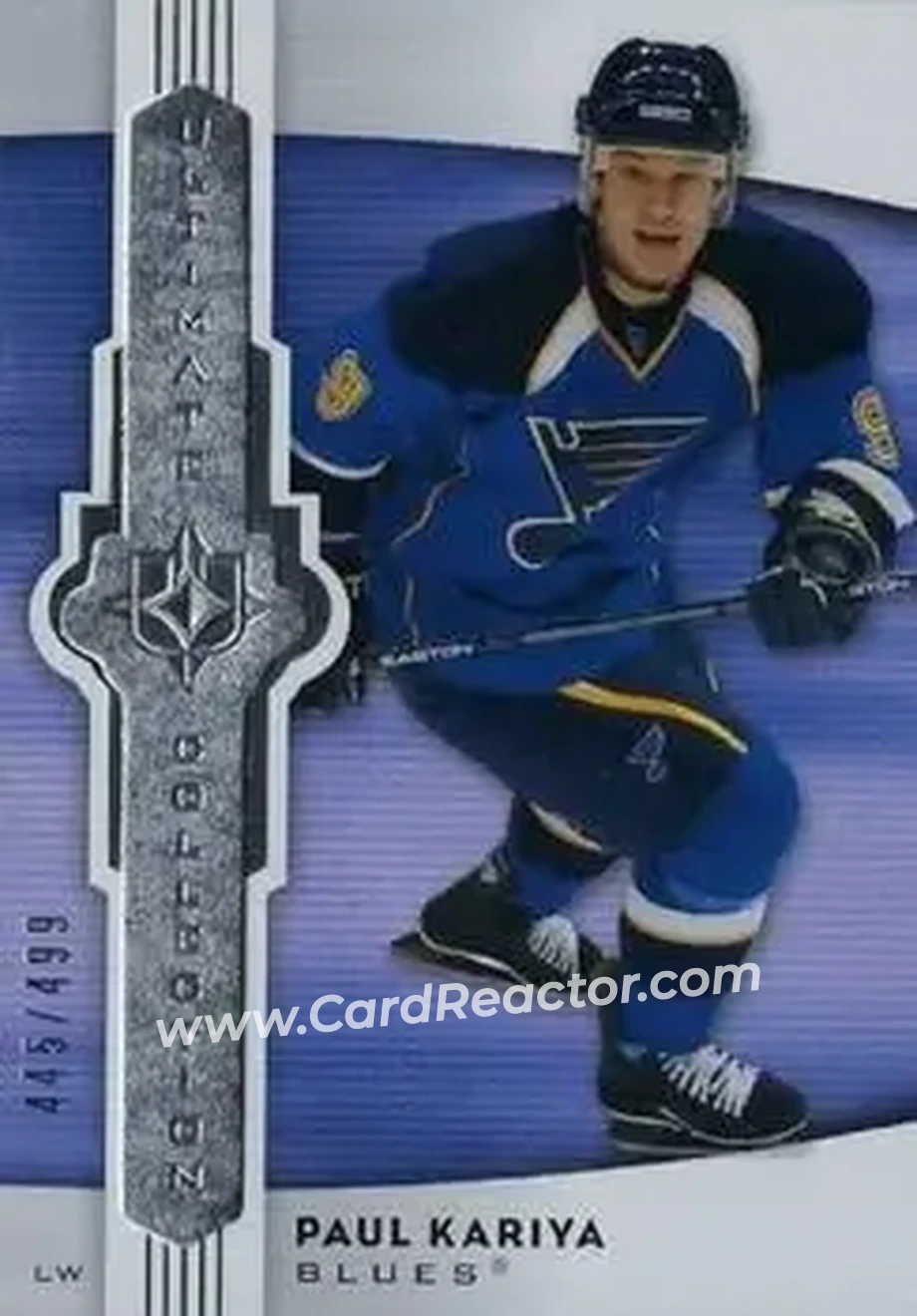 2007-08 Upper Deck Ultimate Collection #10 - Paul Kariya - St. Louis Blues - Front