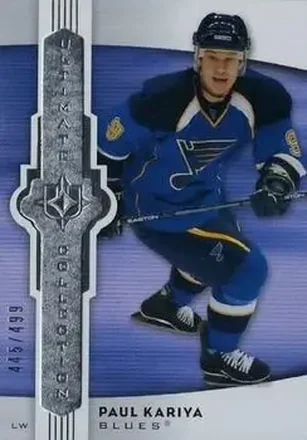 2007-08 Upper Deck Ultimate Collection #10 - Paul Kariya - St. Louis Blues