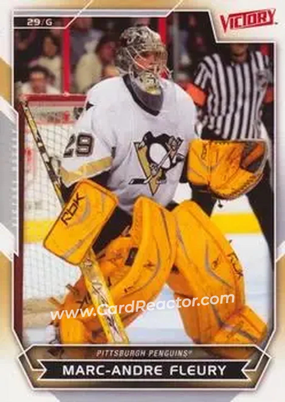 2007-08 Upper Deck Victory #8 - Marc-Andre Fleury - Pittsburgh Penguins - Front