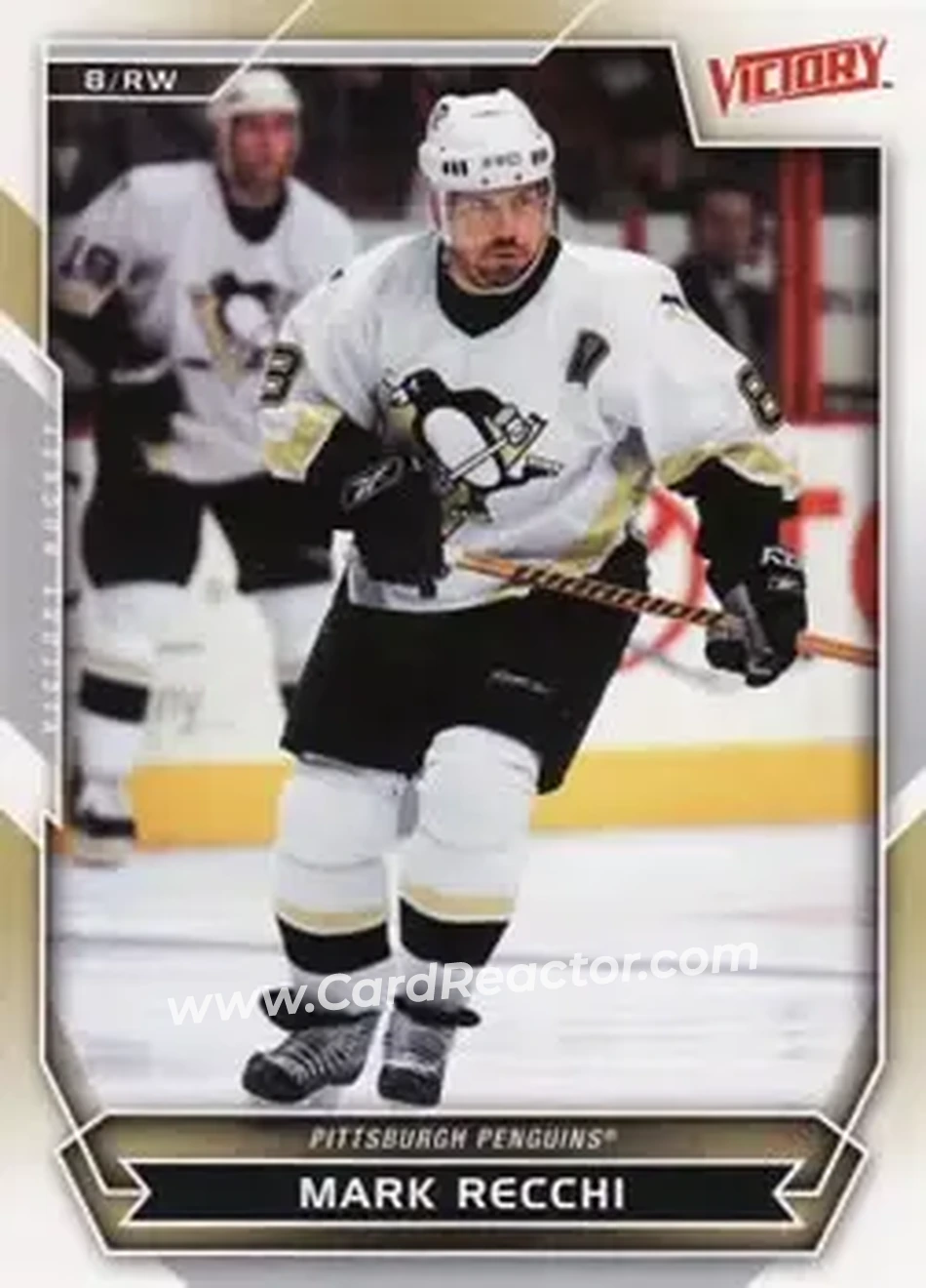 2007-08 Upper Deck Victory #10 - Mark Recchi - Pittsburgh Penguins - Front 2007-08 Upper Deck Victory #10 - Mark Recchi - Pittsburgh Penguins - Front