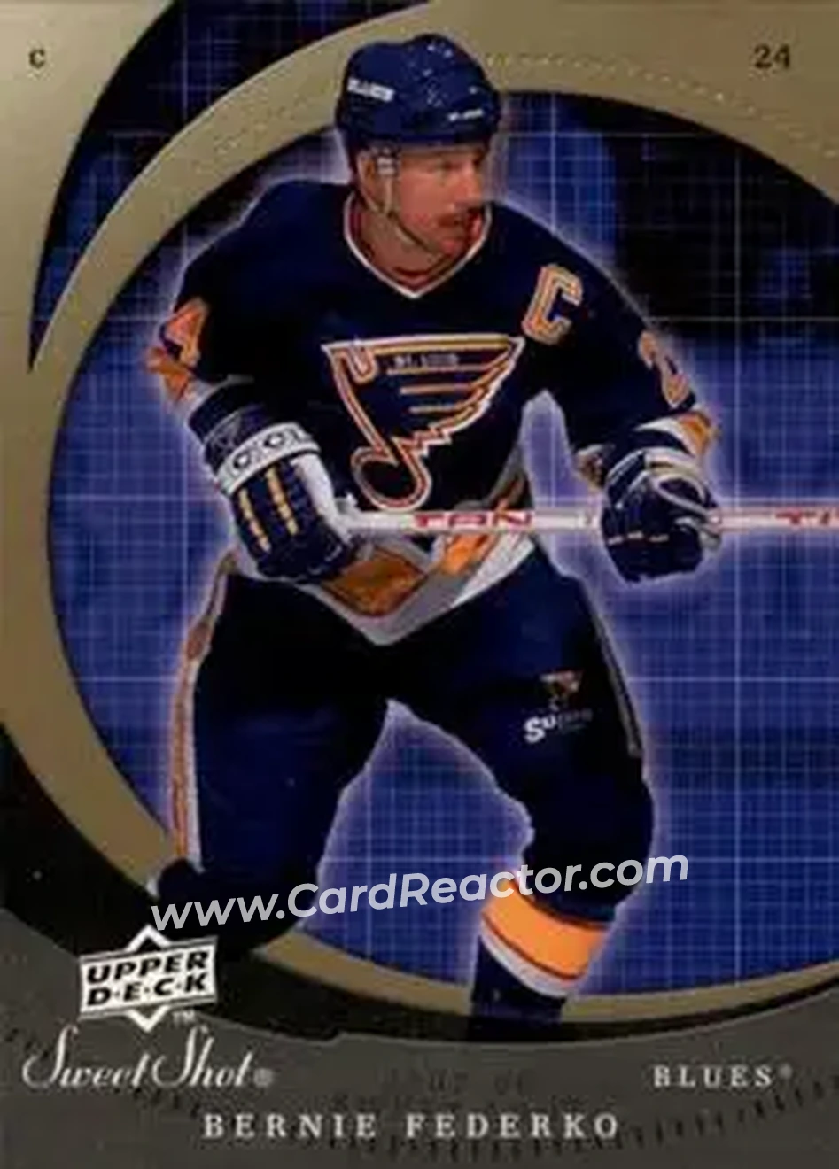 2007-08 Upper Deck Sweet Shot #7 - Bernie Federko - St. Louis Blues - Front 2007-08 Upper Deck Sweet Shot #7 - Bernie Federko - St. Louis Blues - Front