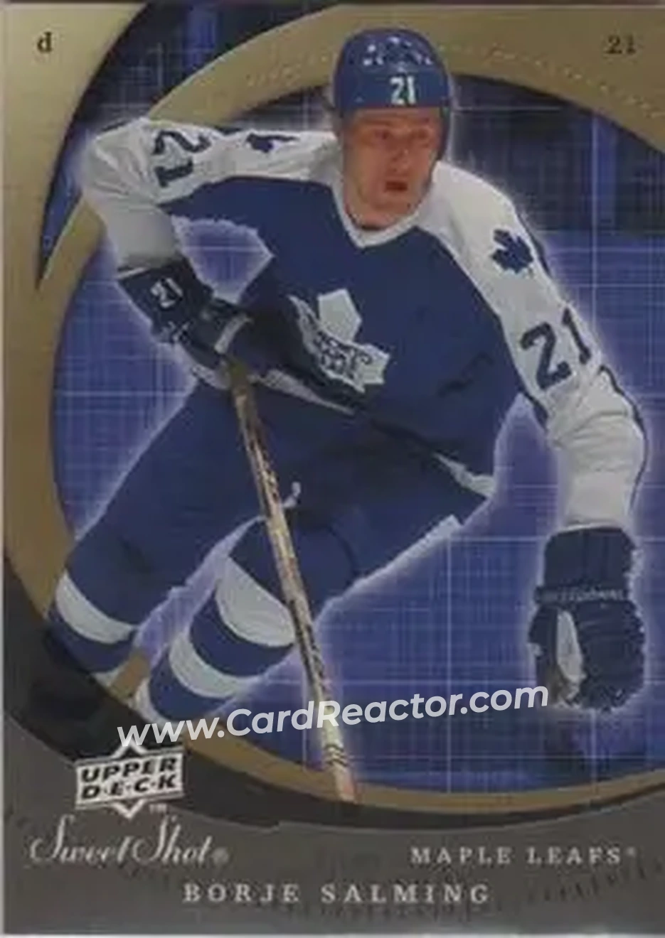 2007-08 Upper Deck Sweet Shot #12 - Borje Salming - Toronto Maple Leafs - Front
