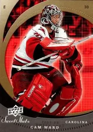 2007-08 Upper Deck Sweet Shot #18 - Cam Ward - Carolina Hurricanes