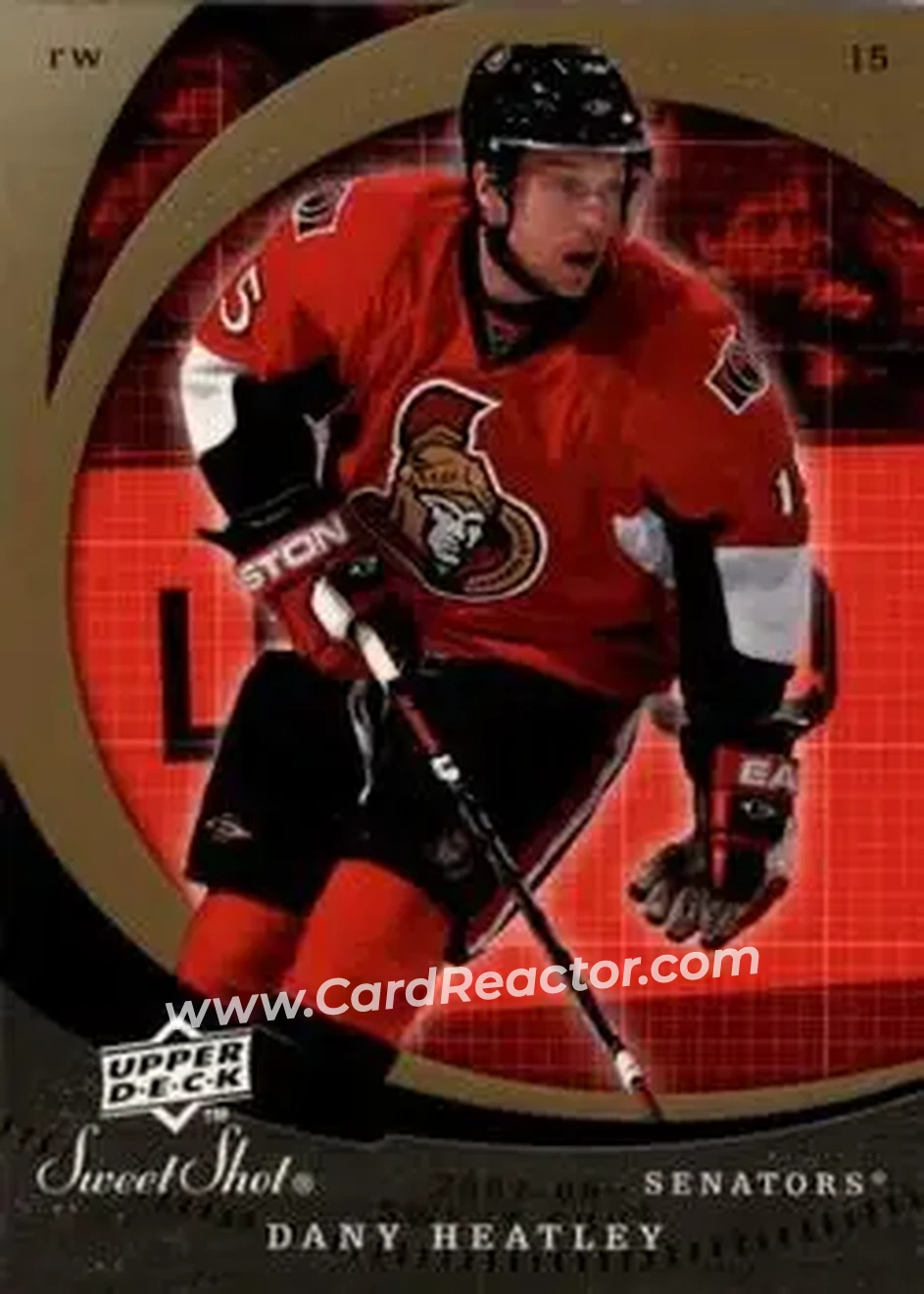 2007-08 Upper Deck Sweet Shot #21 - Dany Heatley - Ottawa Senators - Front