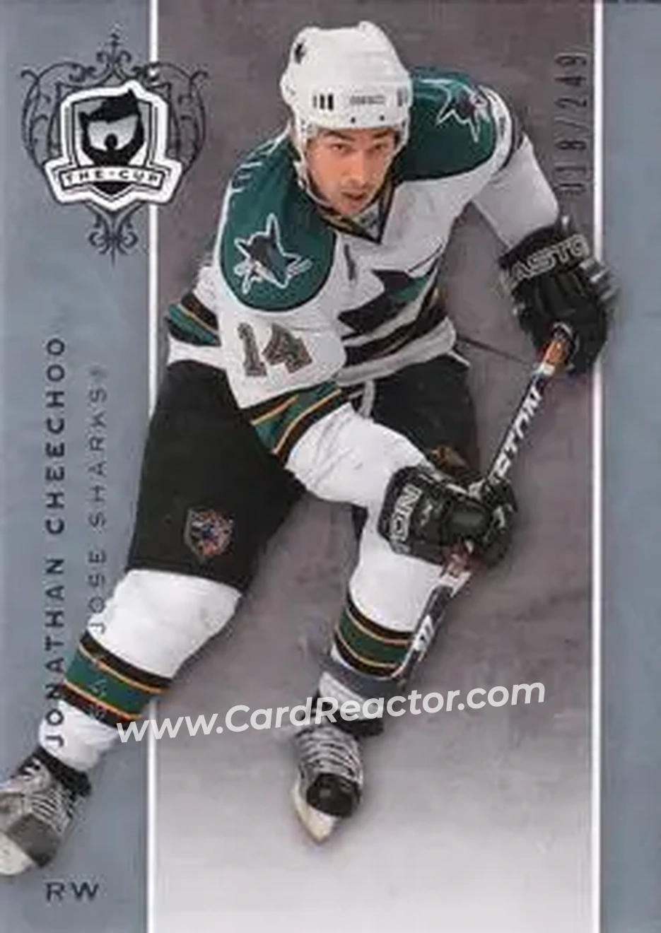 2007-08 Upper Deck The Cup #19 - Jonathan Cheechoo - San Jose Sharks - Front