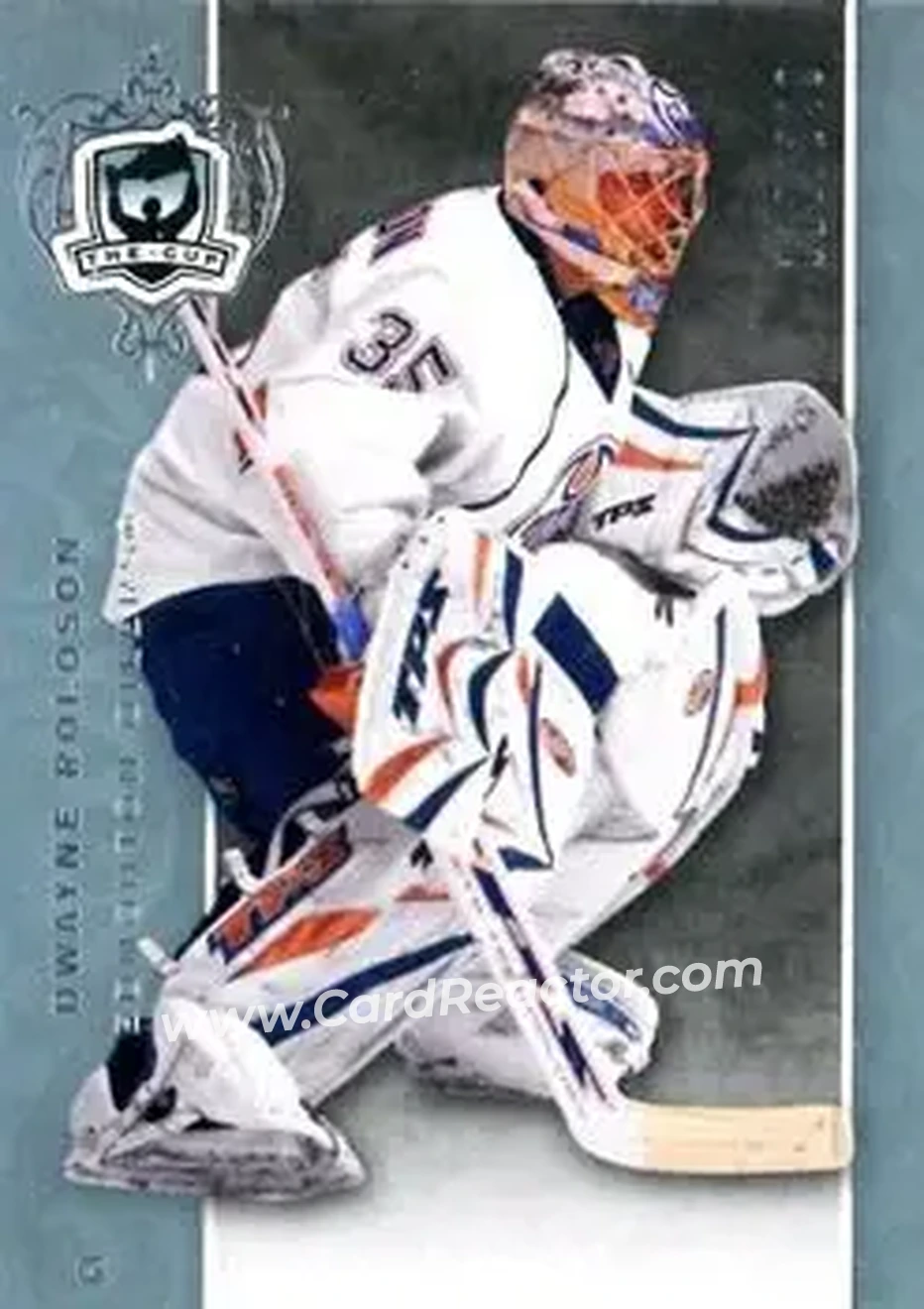 2007-08 Upper Deck The Cup #64 - Dwayne Roloson - Edmonton Oilers - Front 2007-08 Upper Deck The Cup #64 - Dwayne Roloson - Edmonton Oilers - Front