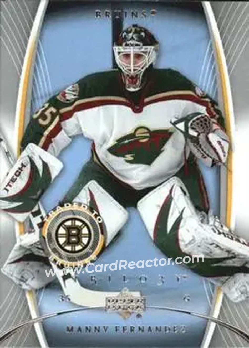2007-08 Upper Deck Trilogy #9 - Manny Fernandez - Boston Bruins - Front