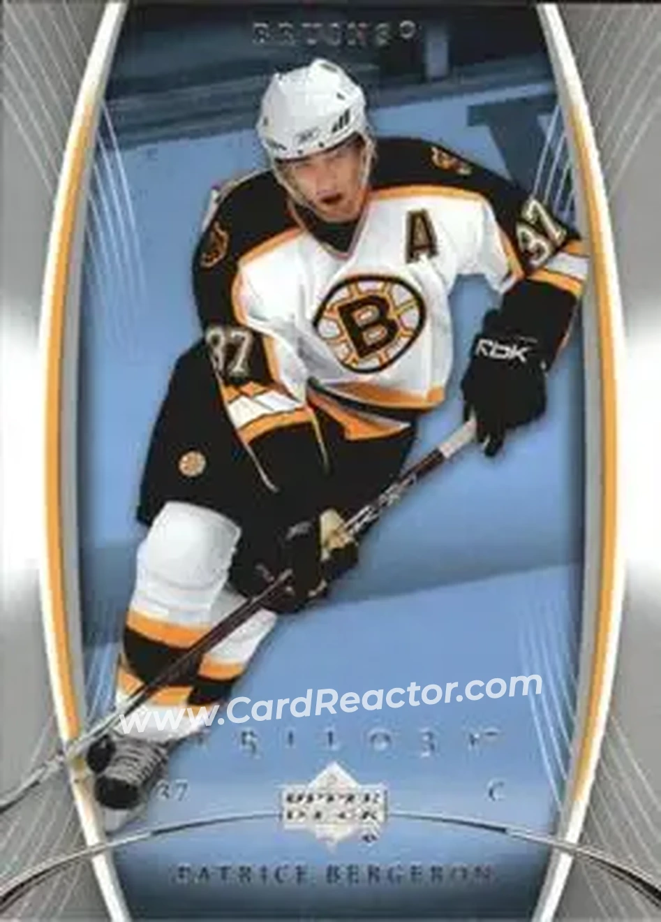 2007-08 Upper Deck Trilogy #10 - Patrice Bergeron - Boston Bruins - Front