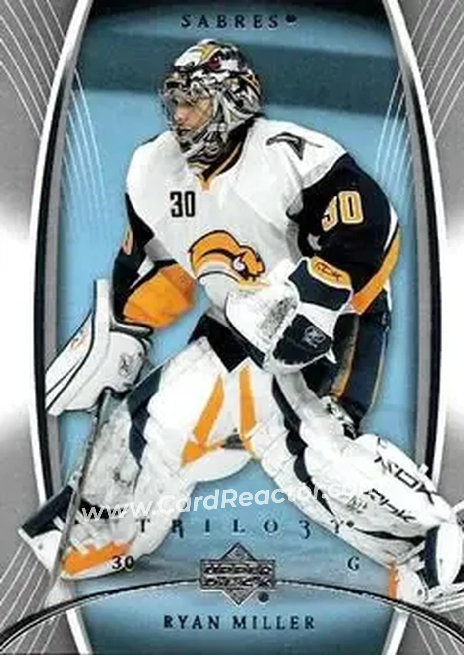 2007-08 Upper Deck Trilogy #11 - Ryan Miller - Buffalo Sabres - Front