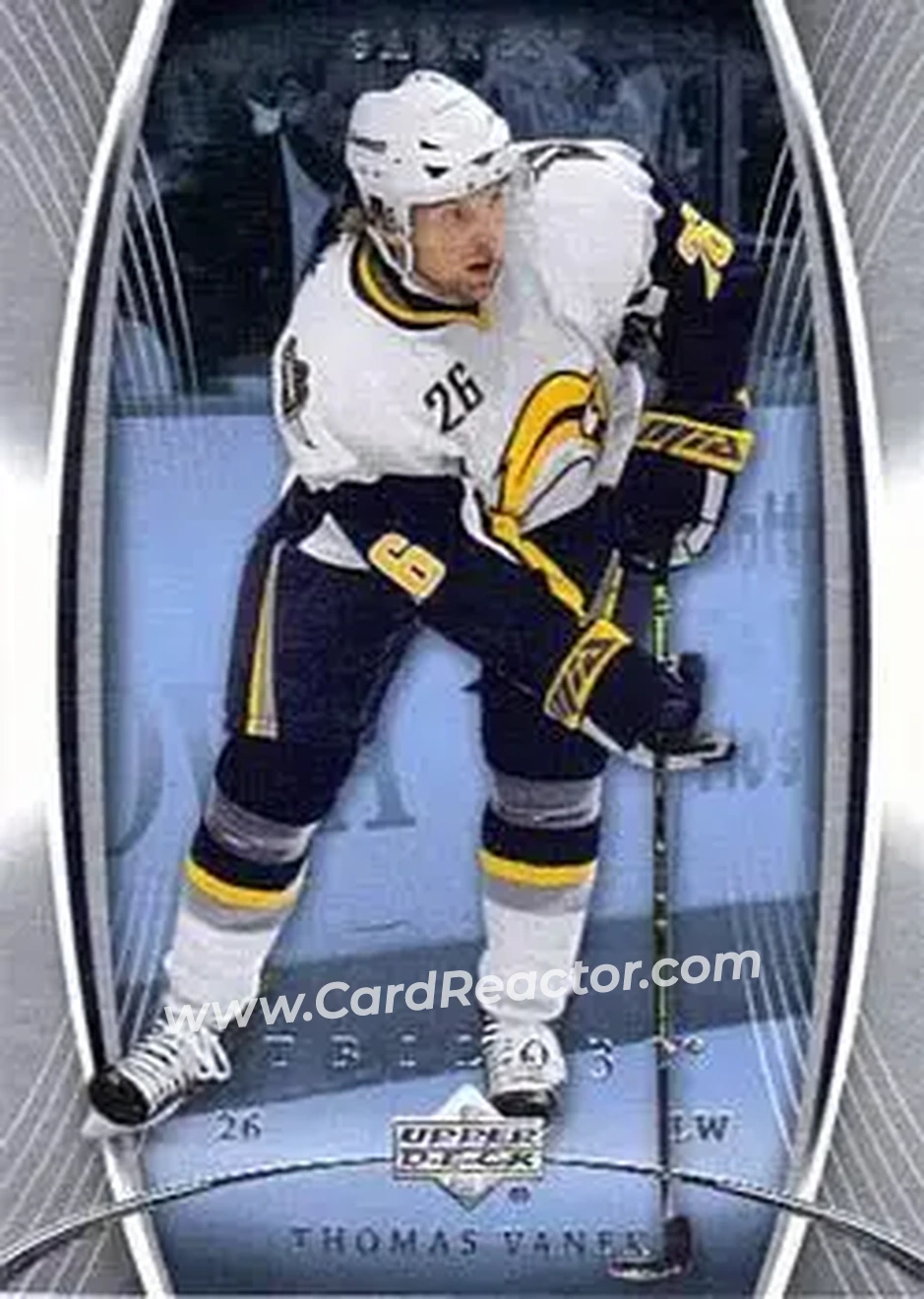 2007-08 Upper Deck Trilogy #12 - Thomas Vanek - Buffalo Sabres - Front