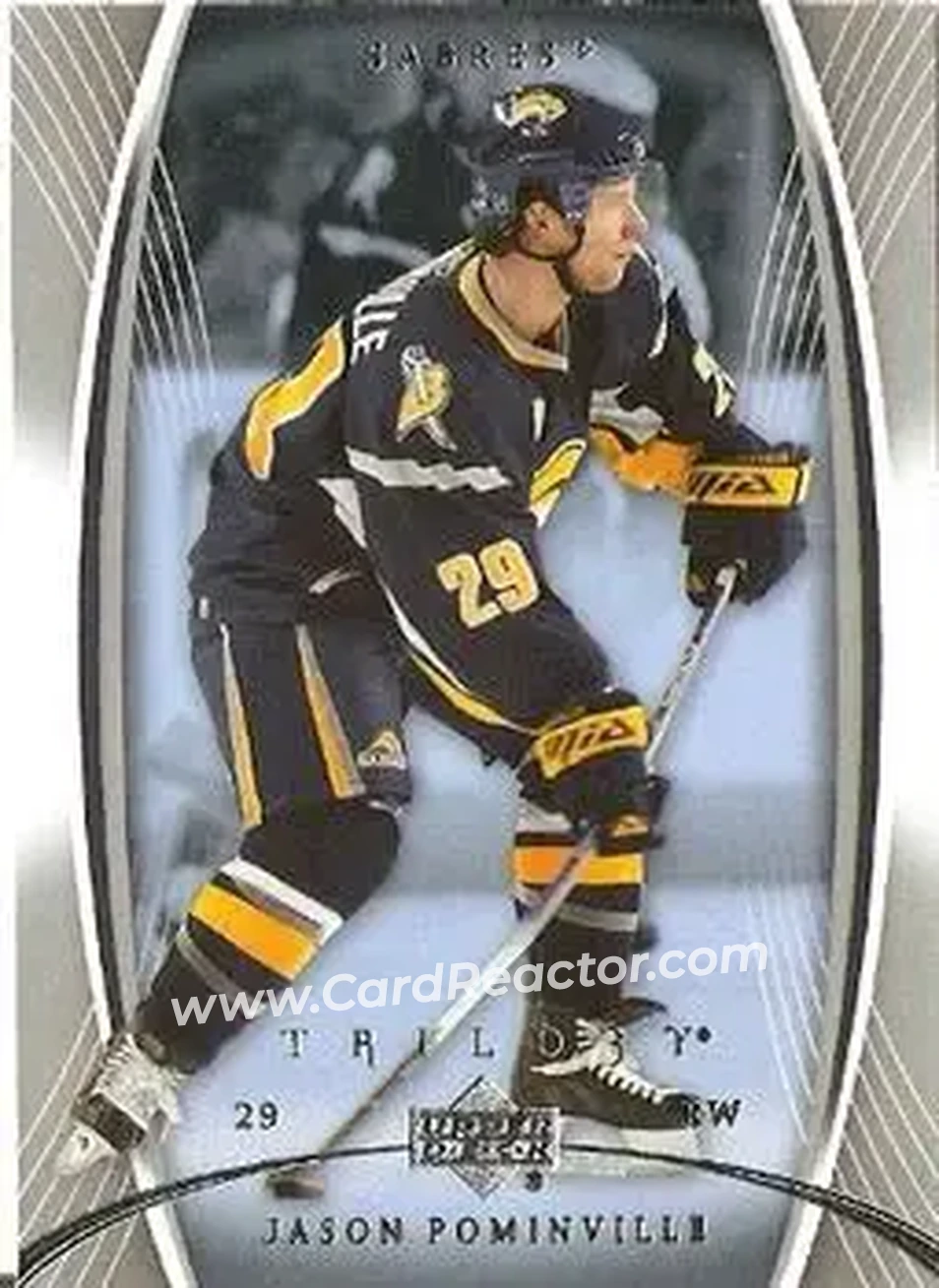 2007-08 Upper Deck Trilogy #13 - Jason Pominville - Buffalo Sabres - Front