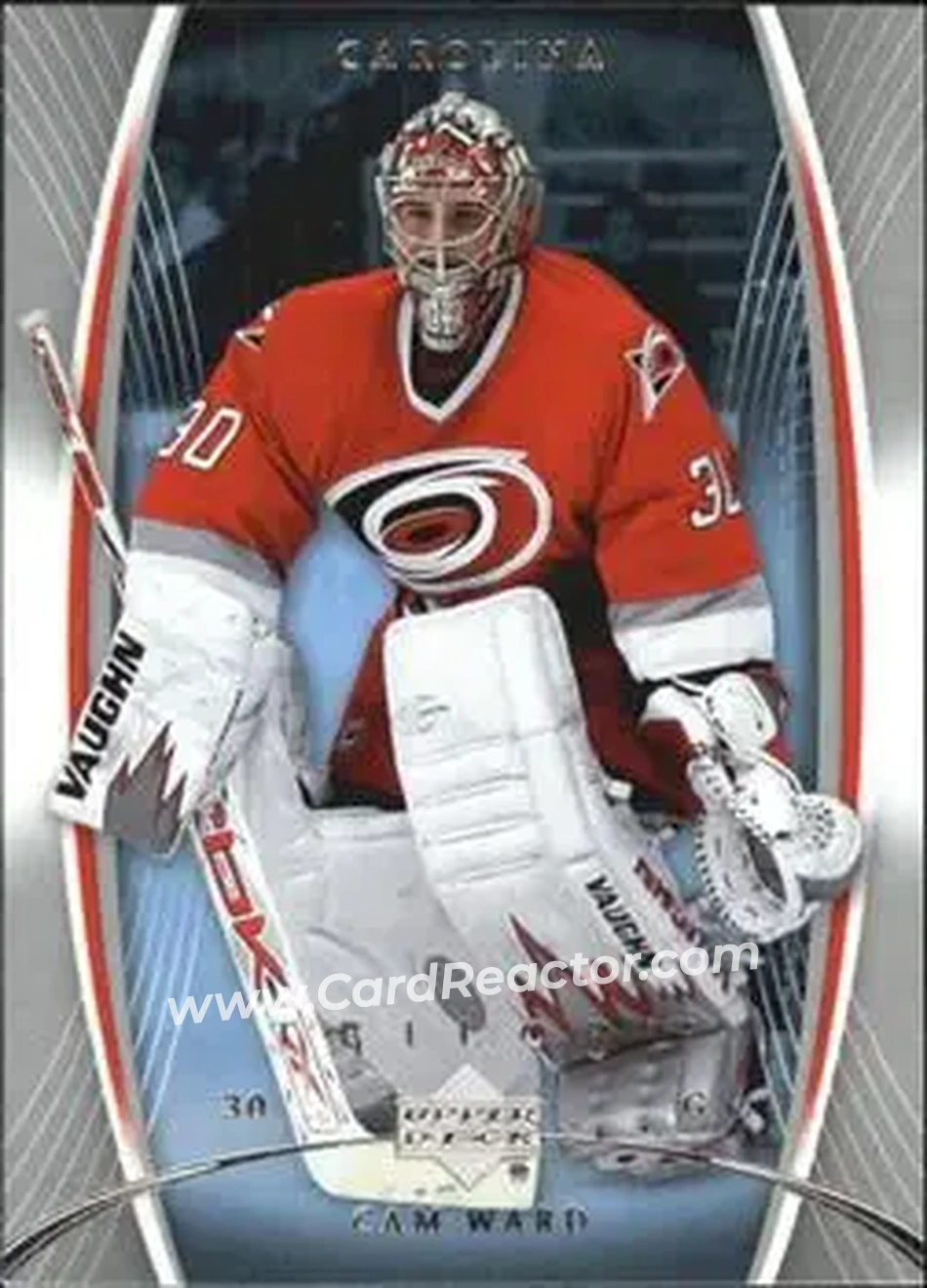 2007-08 Upper Deck Trilogy #19 - Cam Ward - Carolina Hurricanes - Front