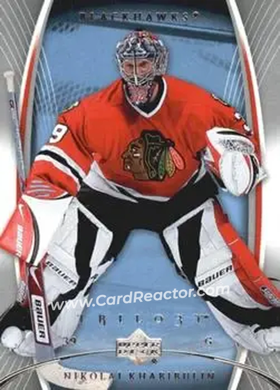 2007-08 Upper Deck Trilogy #22 - Nikolai Khabibulin - Chicago Blackhawks - Front 2007-08 Upper Deck Trilogy #22 - Nikolai Khabibulin - Chicago Blackhawks - Front