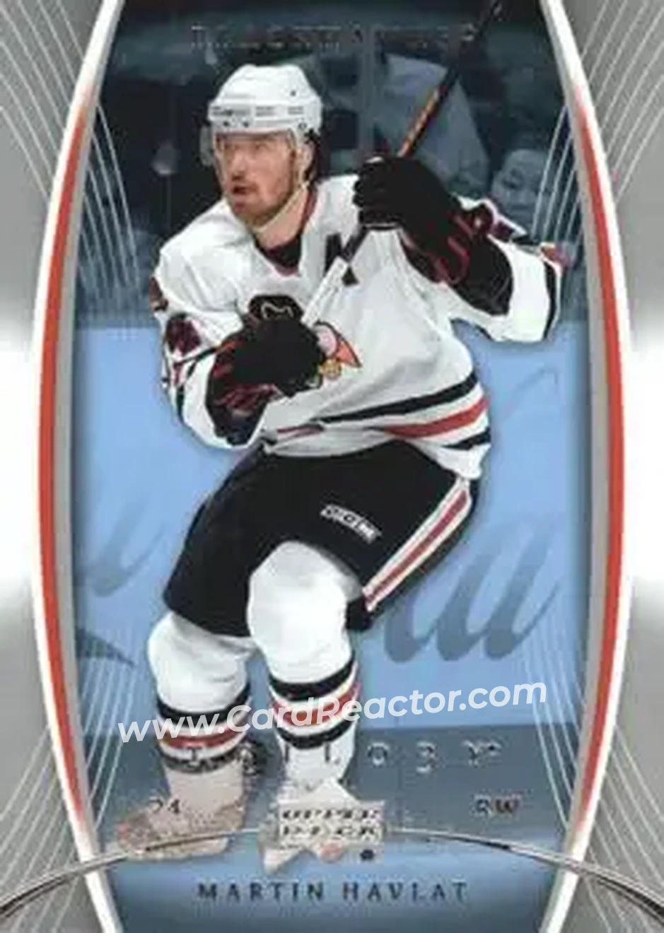 2007-08 Upper Deck Trilogy #23 - Martin Havlat - Chicago Blackhawks - Front 2007-08 Upper Deck Trilogy #23 - Martin Havlat - Chicago Blackhawks - Front