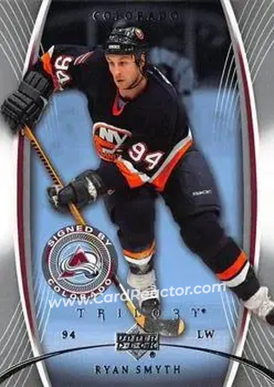 2007-08 Upper Deck Trilogy #26 - Ryan Smyth - Colorado Avalanche - Front