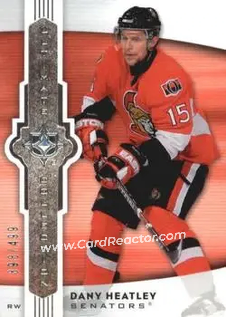 2007-08 Upper Deck Ultimate Collection #23 - Dany Heatley - Ottawa Senators - Front