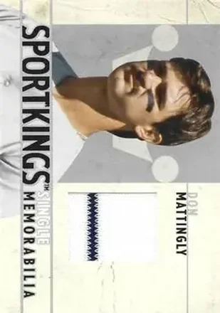 2007 Sportkings Series A - Single Memorabilia Silver #SM-04 - Don Mattingly - New York Yankees