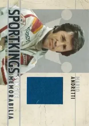 2007 Sportkings Series A - Single Memorabilia Silver #SM-10 - Mario Andretti