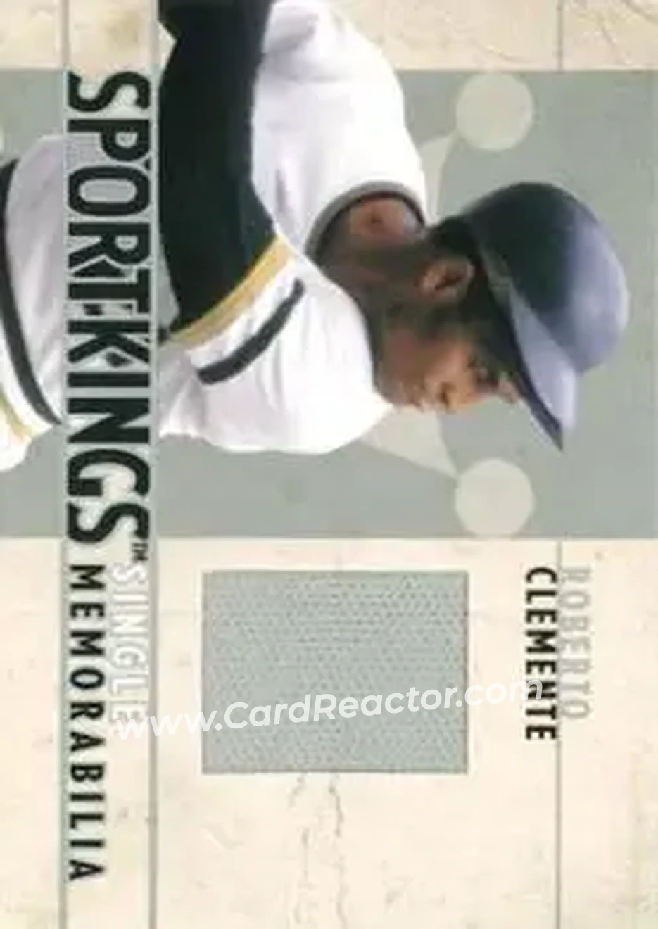 2007 Sportkings Series A - Single Memorabilia Silver #SM-22 - Bob Clemente - Pittsburgh Pirates - Front