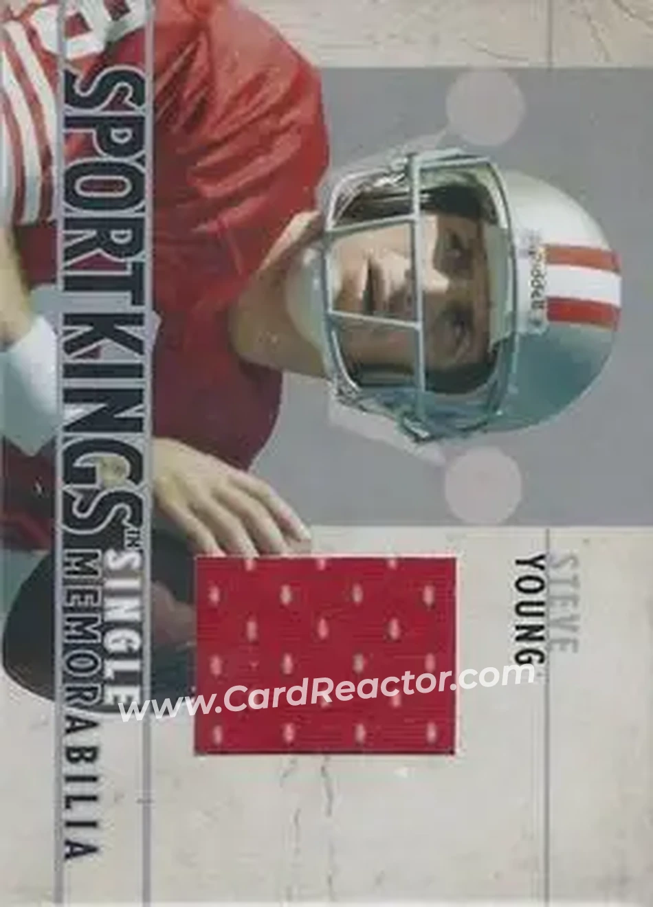 2007 Sportkings Series A - Single Memorabilia Silver #SM-26 - Steve Young - San Francisco 49ers - Front