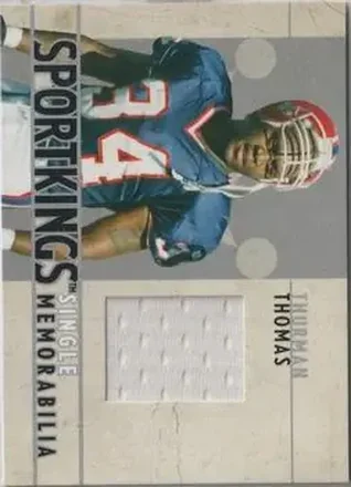 2007 Sportkings Series A - Single Memorabilia Silver #SM-28 - Thurman Thomas - Buffalo Bills