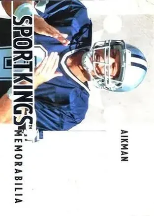 2007 Sportkings Series A - Single Memorabilia Silver #SM-31 - Troy Aikman - Dallas Cowboys