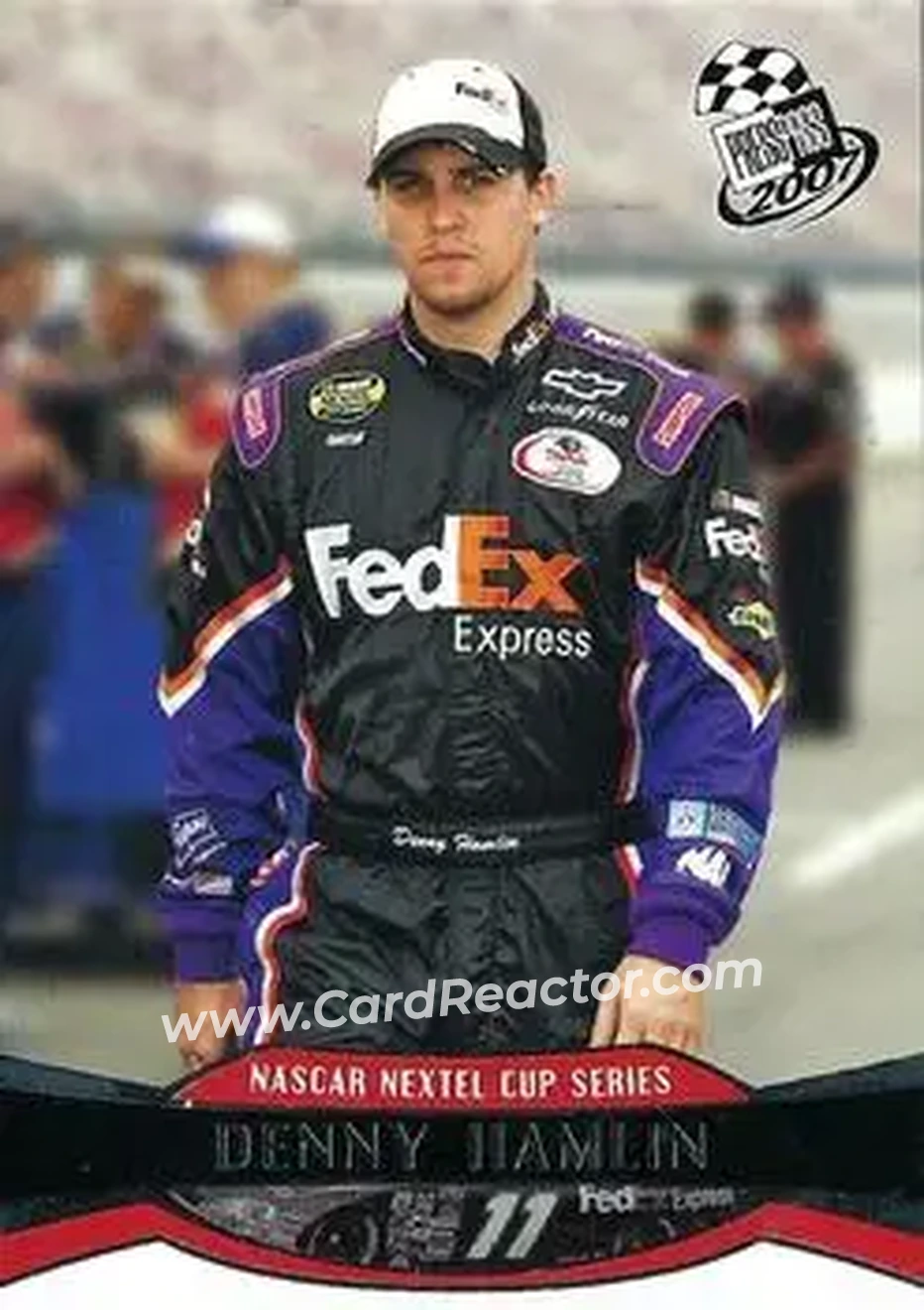2007 Press Pass #5 - Denny Hamlin - Joe Gibbs Racing - Front