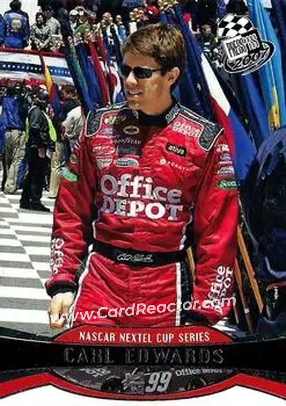 2007 Press Pass #13 - Carl Edwards - Roush Racing - Front