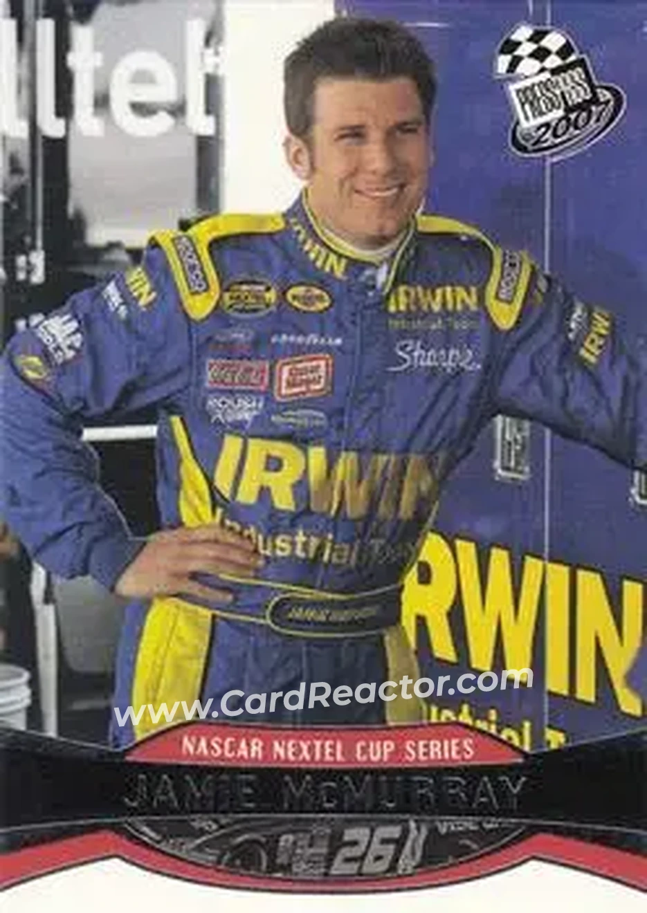 2007 Press Pass #19 - Jamie McMurray - Roush Racing - Front