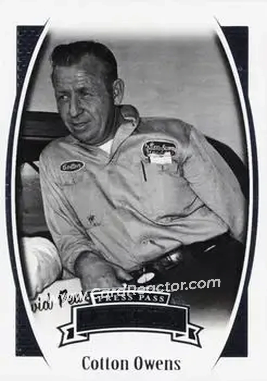 2007 Press Pass Legends #6 - Cotton Owens - Cotton Owens Garage - Front