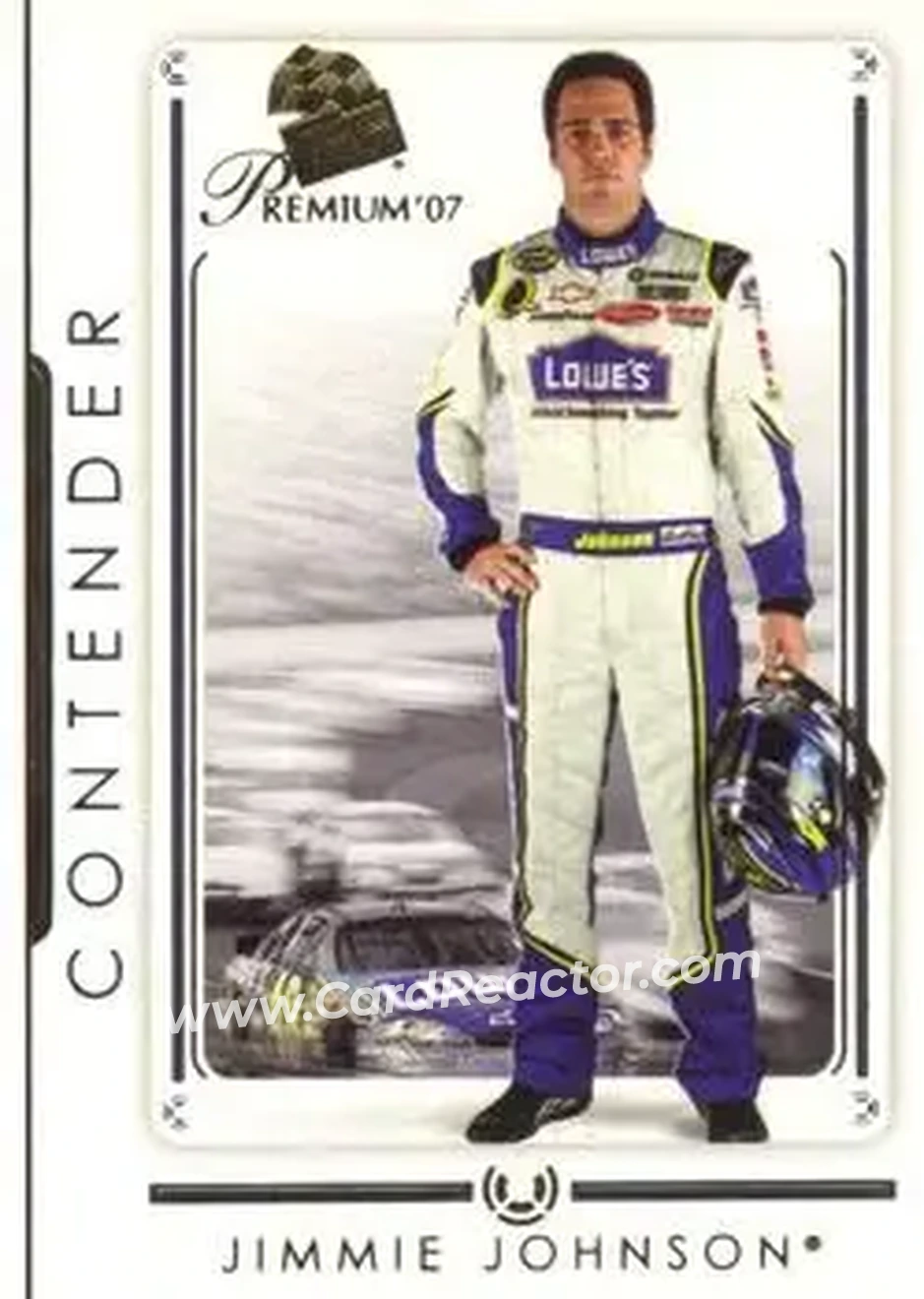 2007 Press Pass Premium #1 - Jimmie Johnson - Hendrick Motorsports - Front