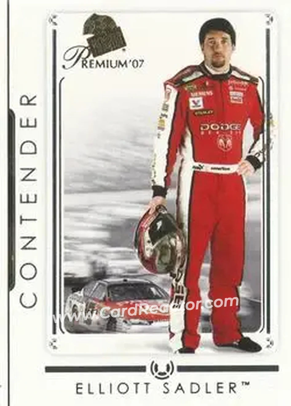 2007 Press Pass Premium #17 - Elliott Sadler - Evernham Motorsports - Front 2007 Press Pass Premium #17 - Elliott Sadler - Evernham Motorsports - Front