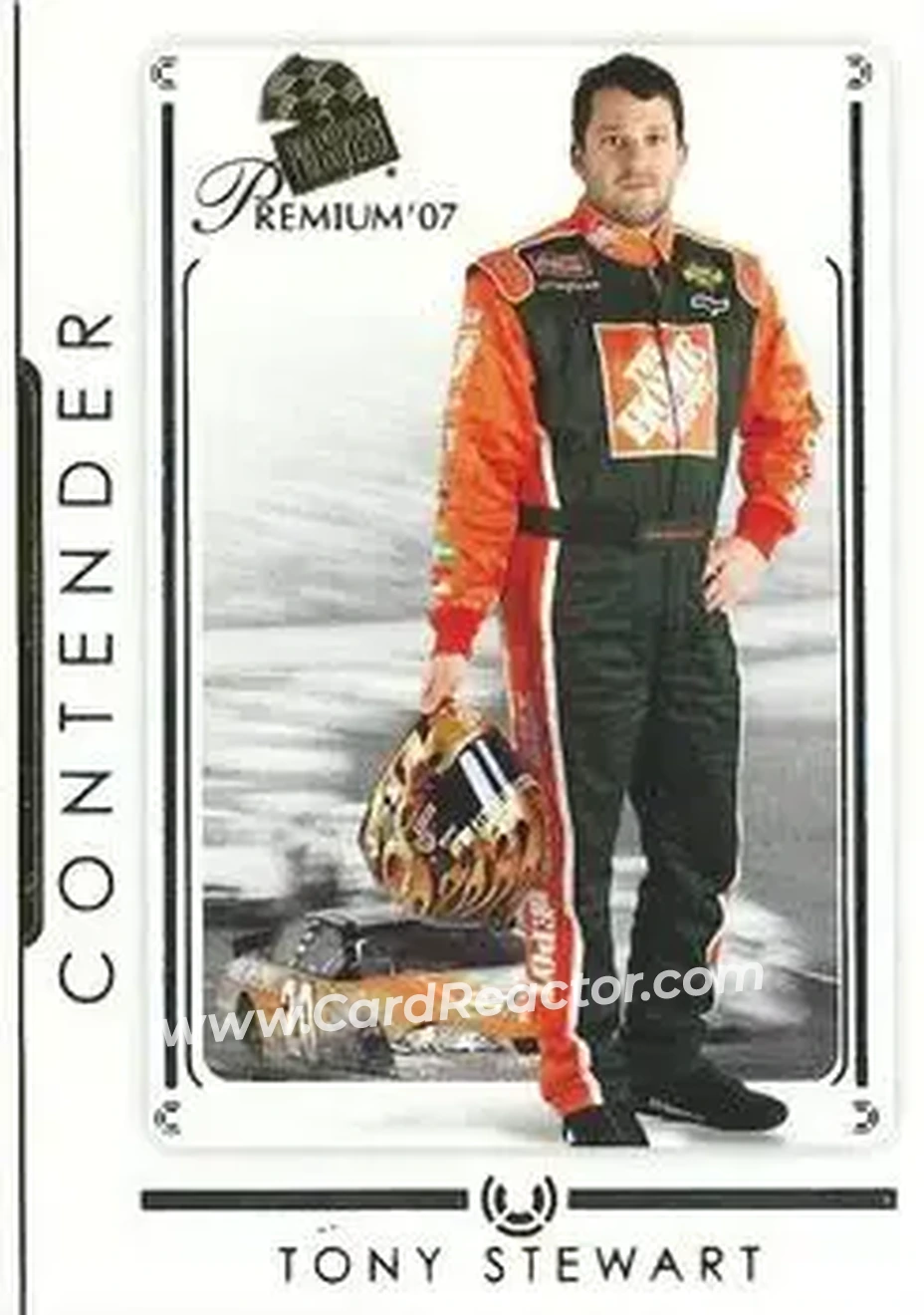 2007 Press Pass Premium #18 - Tony Stewart - Joe Gibbs Racing - Front