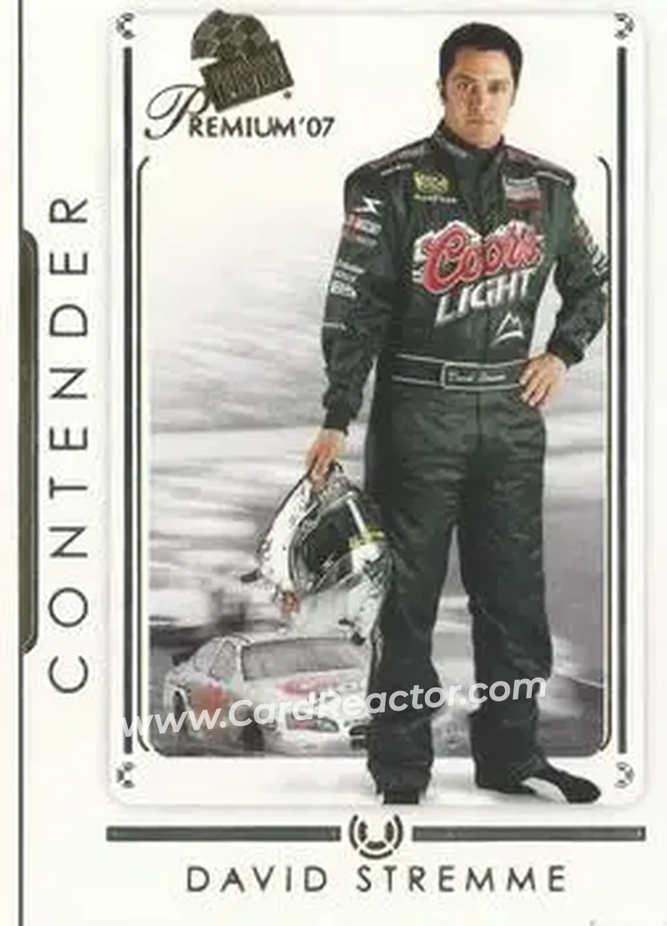 2007 Press Pass Premium #25 - David Stremme - Chip Ganassi Racing with Felix Sabates - Front