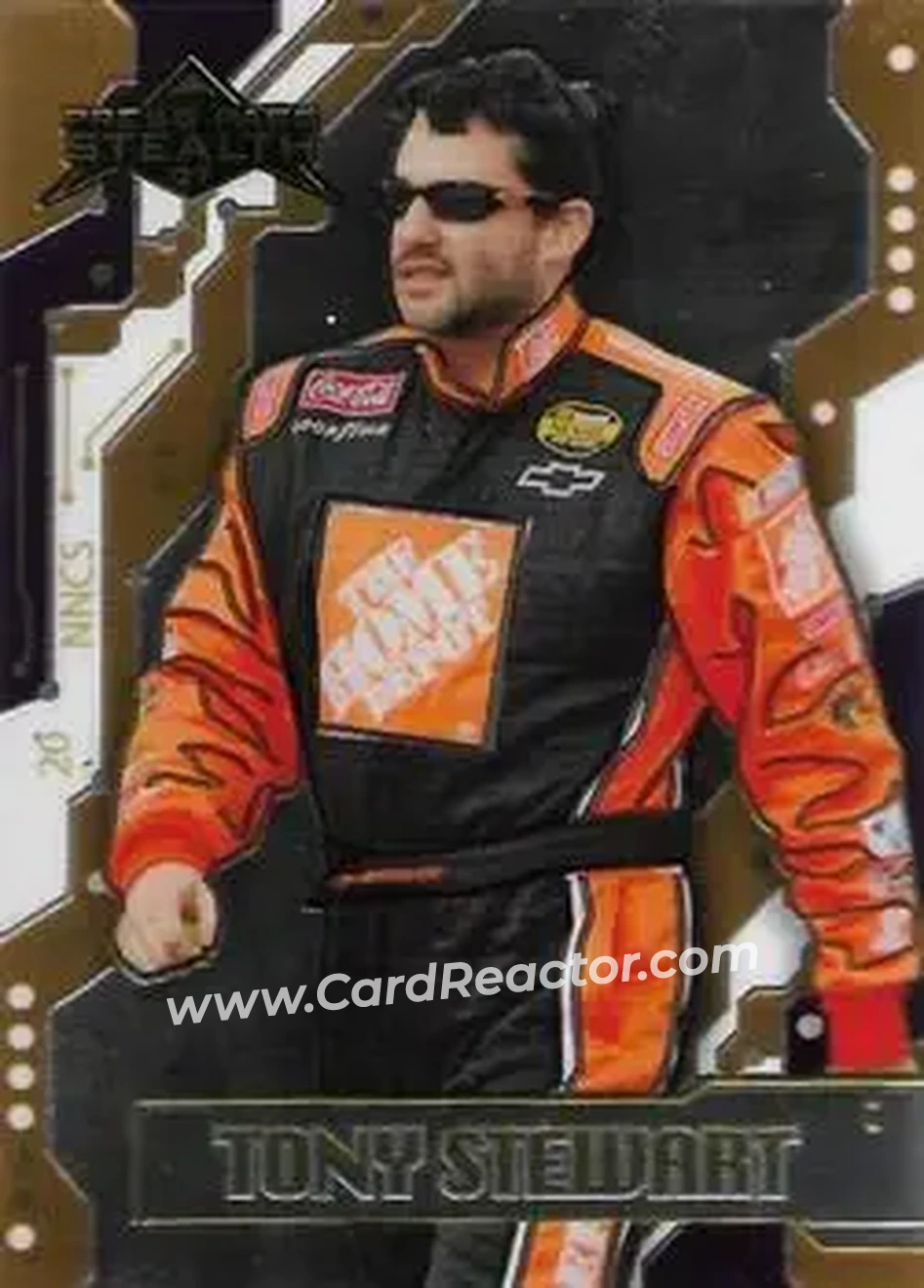 2007 Press Pass Stealth #24 - Tony Stewart - Joe Gibbs Racing - Front