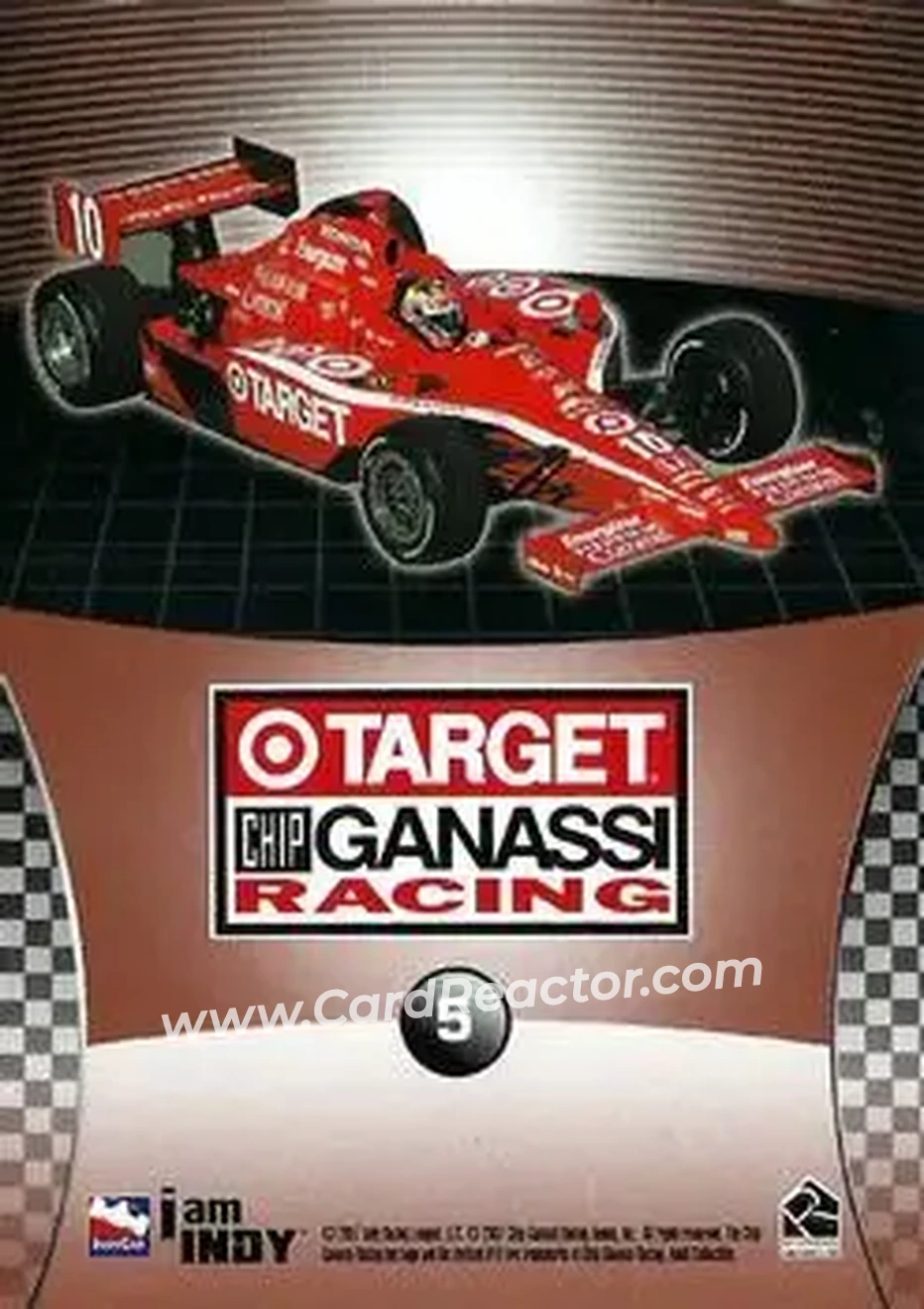 2007 Rittenhouse IRL #5 - Dan Wheldon - Target Chip Ganassi Racing - Back